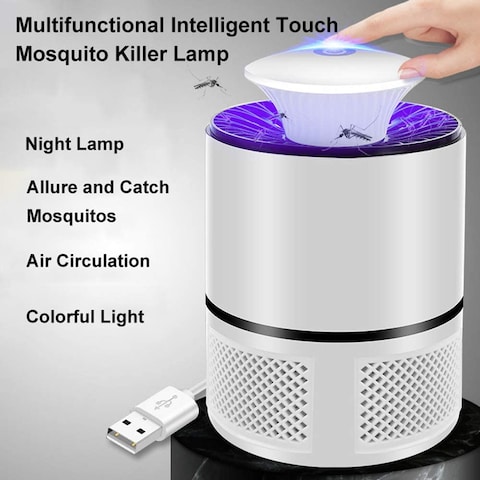 Generic Walmeck Electric Mosquito Killer Lamp Led Bug Zapper Anti Insect Multifunction Trap Lamp Killer Home Living Room Pest Control