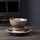 Coffee ceramic cup with plate 120ml