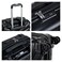 Eminent Hard Case Travel Bag Cabin Luggage Trolley TPO Lightweight Suitcase 4 Quiet Double Spinner Wheels with TSA Lock KK30 Black