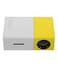 Generic Yg300 Full Hd LED Projector 600 Lumens 95105, Yellow/White