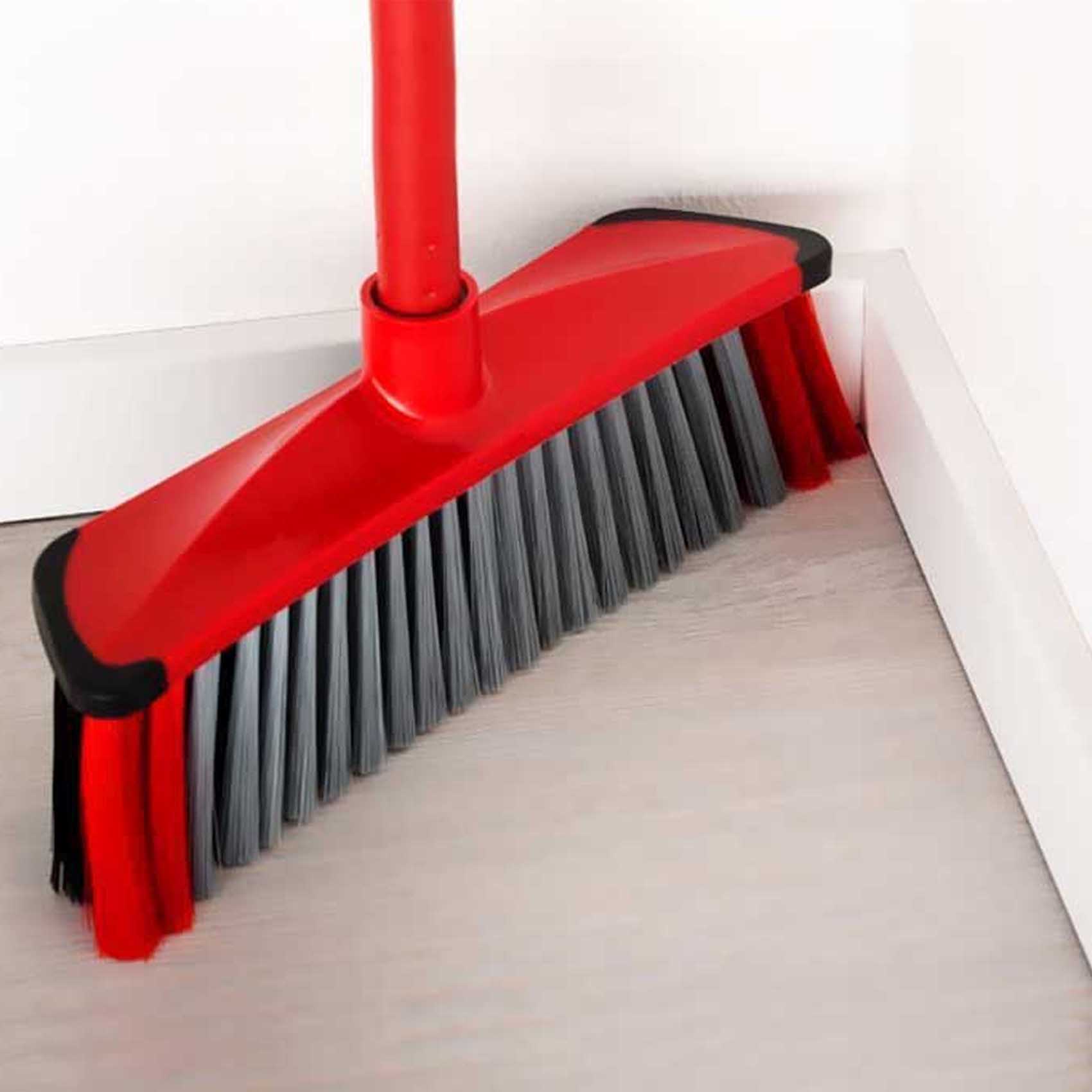 Vileda 3 Action Broom Red