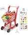 Generic Mini Shopping Cart Toy Trolley With Vegetable Fruit Pretend Play Kids Supermarket
