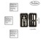 Brownlow Gifts Faux Leather Manicure Set, Black