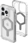 Urban Armor Gear UAG Plyo MagSafe compatible for iPhone 15 Pro case cover [16 Feet Drop tested] - Ice   Silver