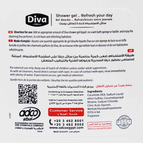 Diva Elegance Shower Gel - 2 Liter