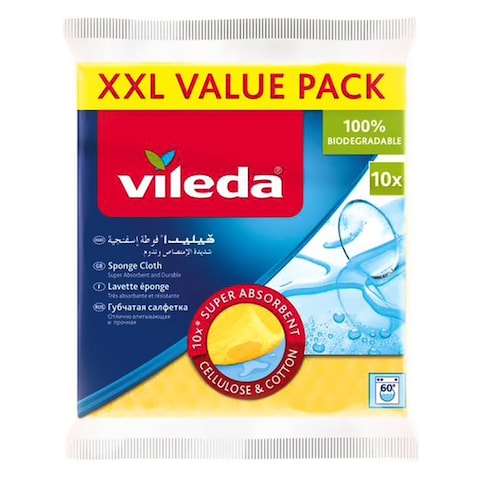 Buy Vileda Sponge Cloth XXL 10 PCS in UAE