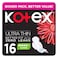 Kotex Natural Ultra Thin Pads 100% Cotton Pad Super Size Sanitary Pads with Wings 16 Sanitary Pads