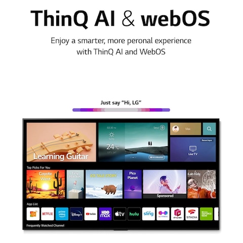 LG 55NANO776QA | NanoCell TV |  55 Inch | NANO79 Series | 4K Ultra HD | Cinema Screen Design | WebOS | ThinQ | Surround Sound | Voice Control | Gaming TV