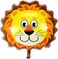Party Time 1pc 12inch Lion Balloon Jungle Safari Animals Balloons - Zoo Animal Balloon For Jungle Safari Animals Theme Birthday Party Decorations - Party Supplies