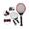Koramzi Electric Mosquito Killer Racket with Rechargable Battery Handle Light