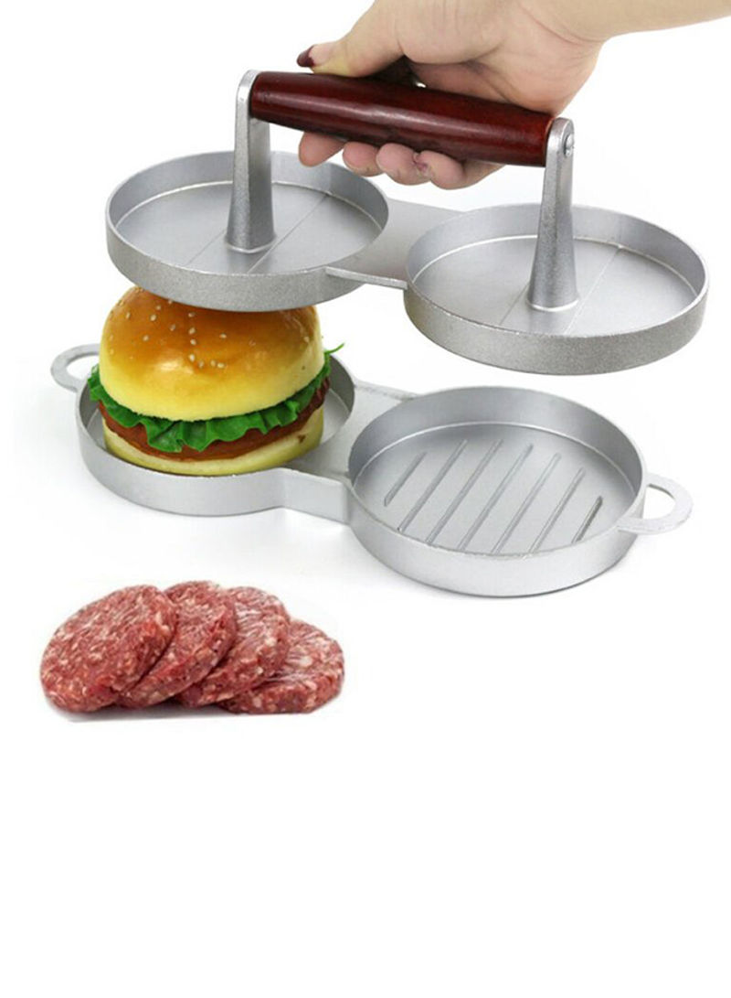 Generic Double Burger Press Hamburger Patties Maker Multicolour 29centimeter