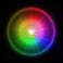 Niteize Flashflight LED Dog Discuit - Best Dog Flying Disc For All Hours Of Play - With Long-Lasting LED Light, 1-Pack Multi-Colored Disc-O (Ffdd-07-R8)