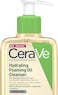 Cerave Hydrating Foaming Oil Cleanser For Normal To Very Dry Skin With Squalane, Triglyceride And 3 Essential Ceramides (For Face And Body), Clear, 236ml