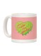 muGGyz Printed Ceramic Coffee Mug White