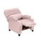 In House Velvet Classic Recliner Chair - Light Pink - NZ71
