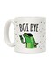 muGGyz Printed Ceramic Coffee Mug White