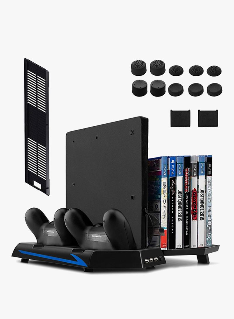 Vertical Cooling Fan Stand With Dual Charging Station For PlayStation 4 (PS4)