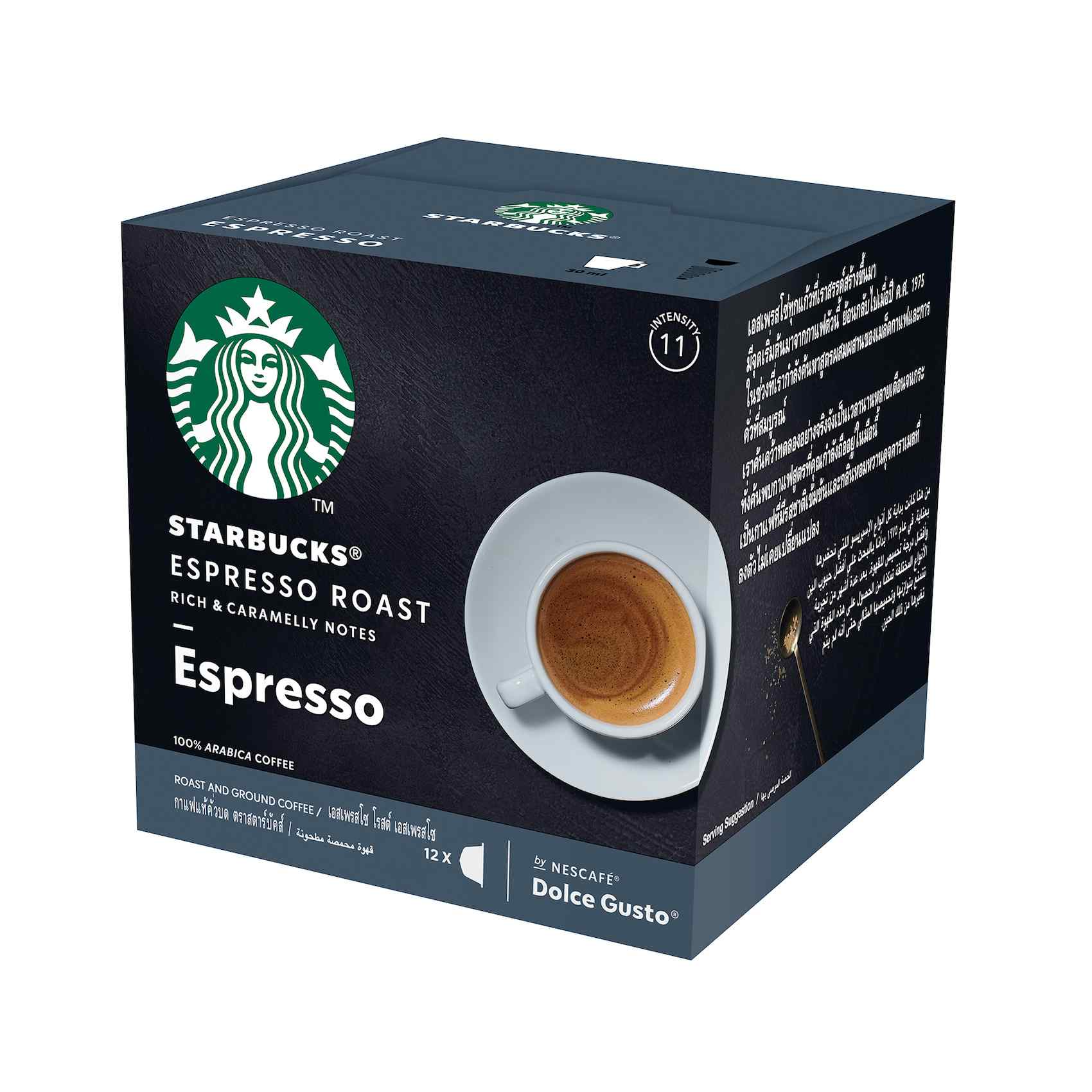 Starbucks Dolce Gusto Dark Espresso Roast Coffee 66g
