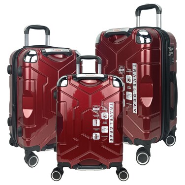 VIPTOUR Trolley Luggage Set of 3 PCS TPC Hard Side Spinner Wheels With TSA Lock