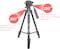 COOPIC CP-VT05 III, Foldable Tripod with MAX Height 190cm/74.80inch with Horizontal Fluid Pan Head for Camera and Camcorder Photography Load up to 5kg.