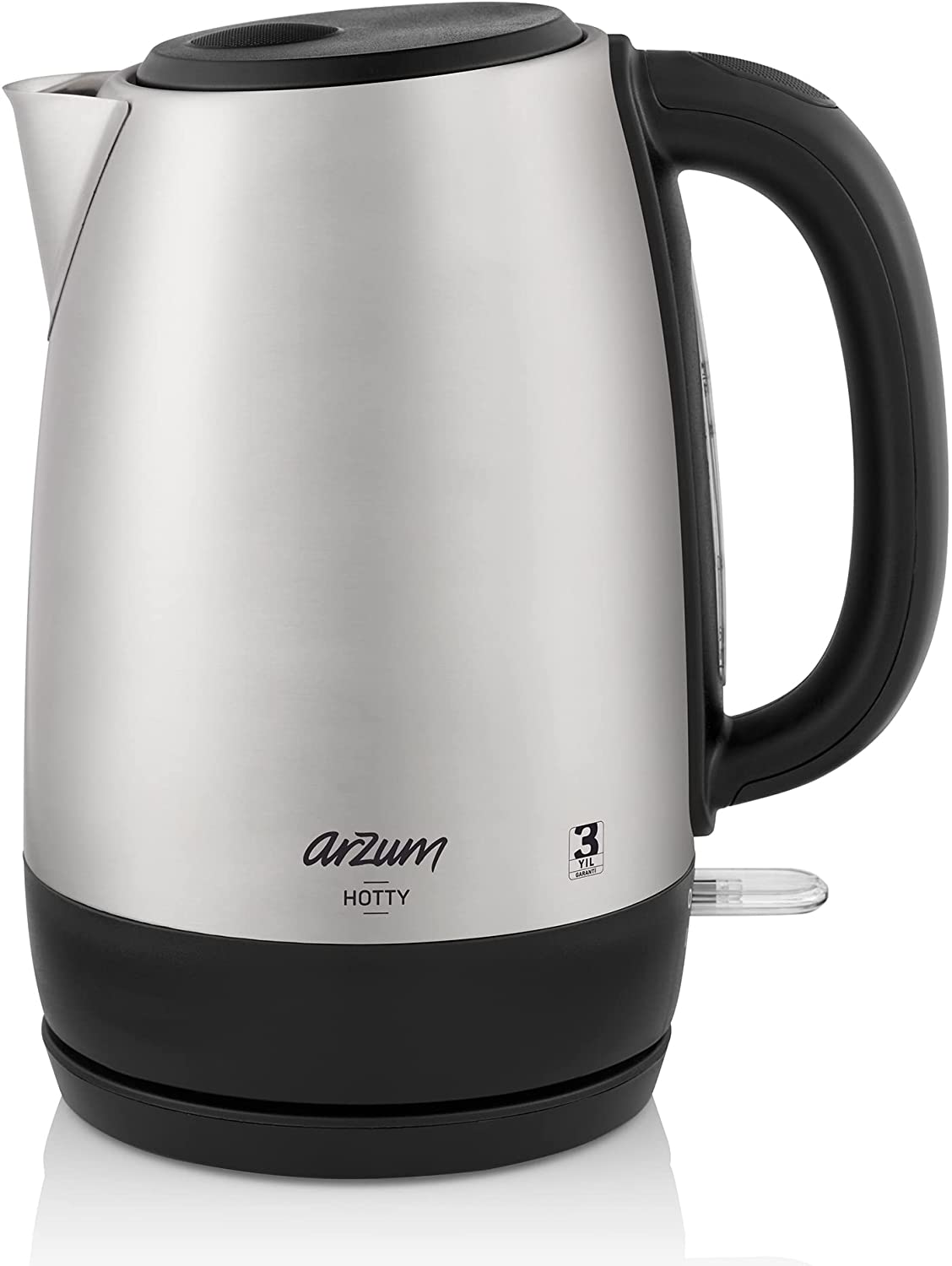 Arzum-stainless Kettle 1.7 L - Silver - AR3074, Stainless stell