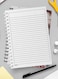 Lowha Spiral Notebook With 60 Sheets And Hard Paper Covers With Acrylic Paint Design, For Jotting Notes And Reminders, For Work, University, School