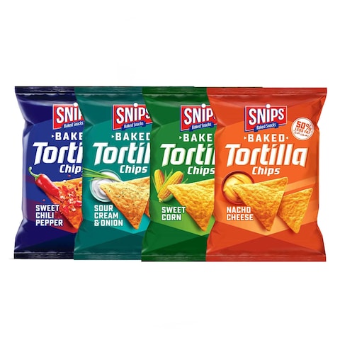 Snips Tortilla Chips Assorted 4X80GR -20 Percent Off