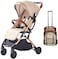 Kidsland Tianrui Baby Stroller Light Weight Foldable Kids Pram Portable Stroller, Suitable For From 6 Months To 4 Years Old，Easy To Carry (Beige)