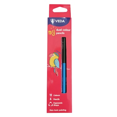 VEDA DUAL SIDED PENCIL DCP6-2 COL