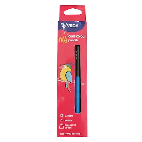 VEDA DUAL SIDED PENCIL DCP6-2 COL