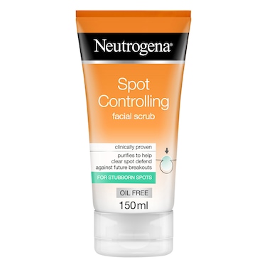 Neutrogen Visibly Clear  And Protect Oil Free Spot Controlling Facial Scrub 150ML