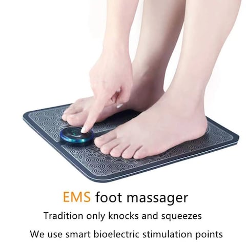 EMS Foot Massager Remote Control Feet Massage Mat Cushion Intelligent Physiotherapy Massage Machine Improve Blood Circulation