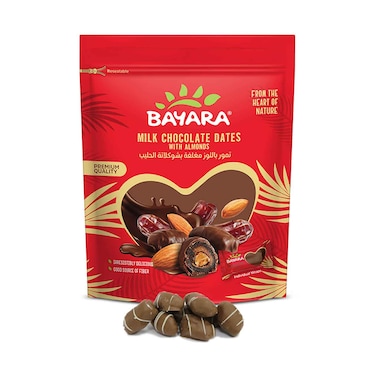 Bayara Assorted Chocolate Dates With Almond 250g