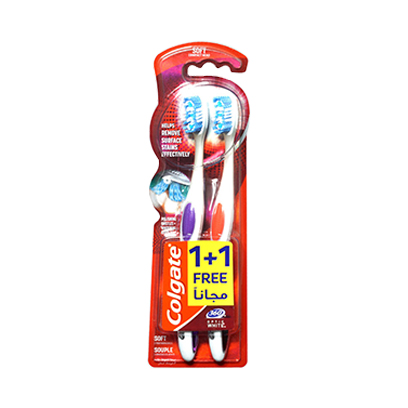 Colgate Optic White Soft Toothbrush 2 Pieces