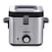 Geepas Deep Fryer With Viewing Window 900W, 1.5L GDF36016 - Adjustable Temperature Control Non Stick Basket With Removable Lid Permanent Filter, Cool Handle   Enjoy Fried Chicken, French Fries