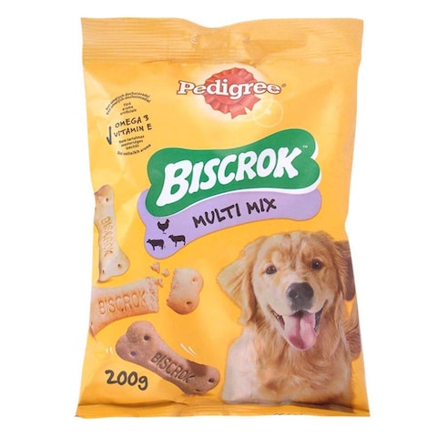 Buy Pedigree Biscrok Gravy Bones Dog Treats 200g in UAE