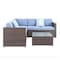 Mychoice Paris Wicker Corner S/St 4 Set