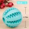 Sunglow Nontoxic Bite Resistant Toy Ball For Pet Dogs Puppy Cat, Food Treat Feeder Chew Tooth Cleaning Ball 2.75In (Medium Dogs &amp; Large Dogs) Blue