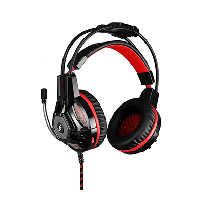 Flashfire Gaming Headphones AW100 For PS4 And PC Stereo Surround Sound Red And Black