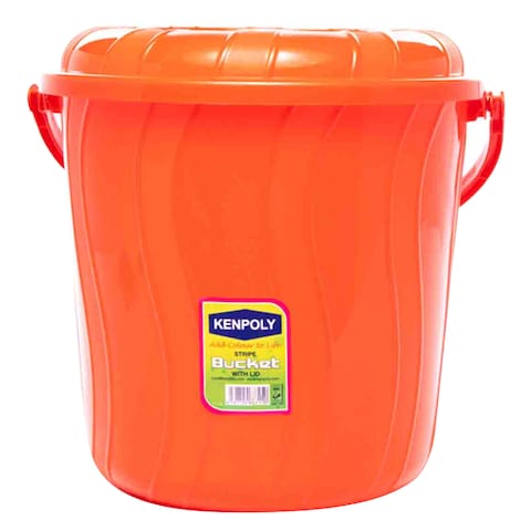 Kenpoly Stripe Bucket With Lid 5L