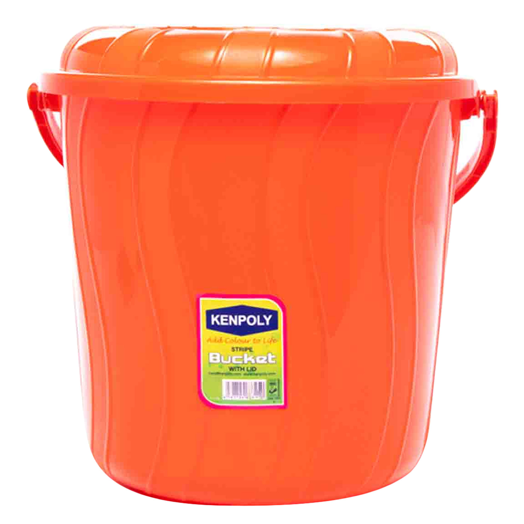 Kenpoly Stripe Bucket With Lid 5L Online | Carrefour Kenya