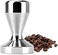 SKY-TOUCH 51mm Coffee Tamper for Espresso Coffee Machines Press, Grind Solid Iron with Chrome Plated Base -Silver