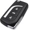 Rubik 3 Buttons Replacement Uncut Keyless Entry Remote Flip Car Key FOB Shell Case for Toyota Prado RAV4 Vios hilux Yaris Levin Camry Reiz Highlander Corolla