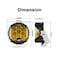 1 Piece R 60W SF 7-inches Yellow LED Headlight Jeep Wrangler, LED headlights with IP67 Waterproof Rating, and Die-Cast Aluminum Housing Material with PMMA + ABS Lens Material