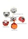 ARTC Mini Outdoor Folding Camping Stove Silver/Red 16x16x9.5centimeter