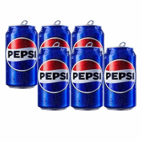 Pepsi Soft Drink Can 185ML X6