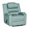In House Velvet Classic Recliner Chair With Storage Box - Light Turquoise - AB07