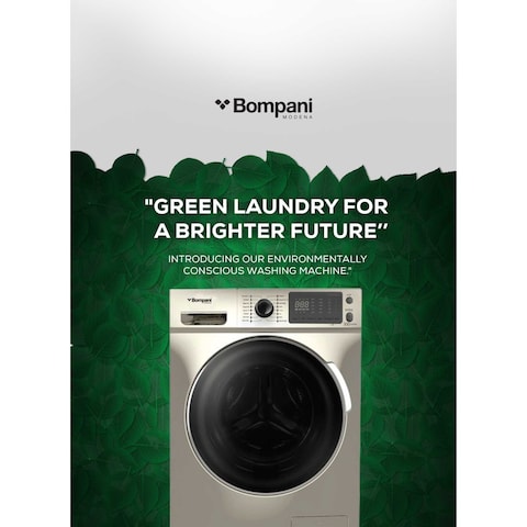 Bompani 8kg Front Load Washer, 16 Programs, 1-Year Warranty-Silver BO3003BI2878SS