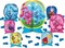 Amscan Blues Clues Table Decorating Kit, 7 Centerpieces And 24 Confetti Pieces