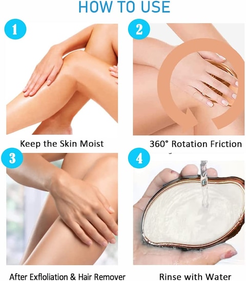 Mini Magic Hair Eraser Crystal Hair Eraser, Suitable for Men and Women Painless Exfoliating Crystal Hair Removal Tool